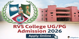 RVS College Begins Admission For Session 2026